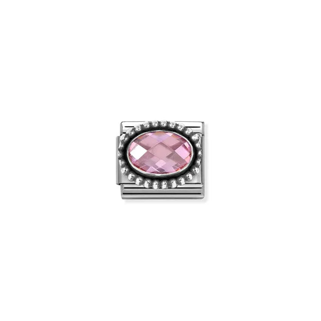 Nomination Composable Classic Beaded Pink Cubic Zirconia 330607/003