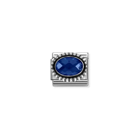 Nomination Composable Classic Beaded Dark Blue Cubic Zirconia 330607/007