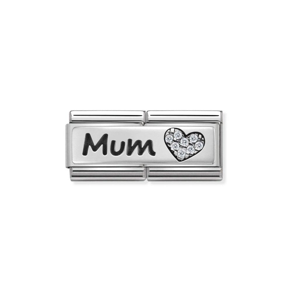 Nomination Double Mum Heart Cz 330731/07