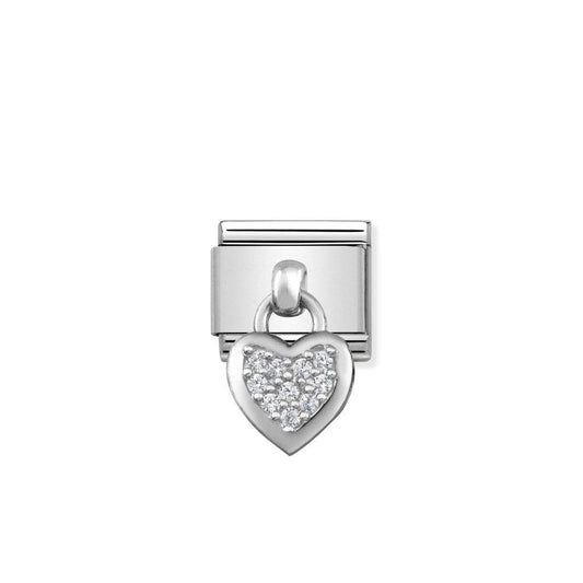 Nomination Silver Cz Heart Drop 331800/01