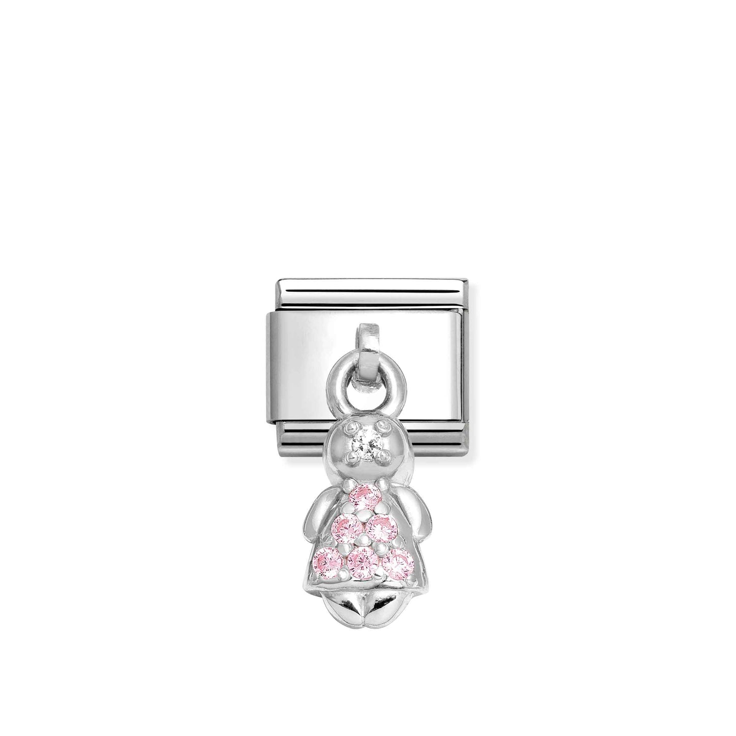 Nomination Composable Classic Pink Girl Cubic Zirconia Dangly 331800/28