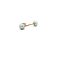 9ct Yellow Gold 6mm Grey Freshwater Cultured Pearl Stud Earrings
