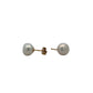 9ct Yellow Gold Freshwater Cultured Pearl Button 8-9mm Stud Earrings
