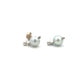9ct White Gold 7-7.5mm Grey Cultured Pearl Drop Earrings