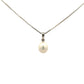 Sterling Silver 9mm Freshwater Cultured Pearl Teardrop Pendant