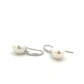 Sterling Silver Freshwater Cultured Pearl 9mm Teardrop Hook Wire Earrings