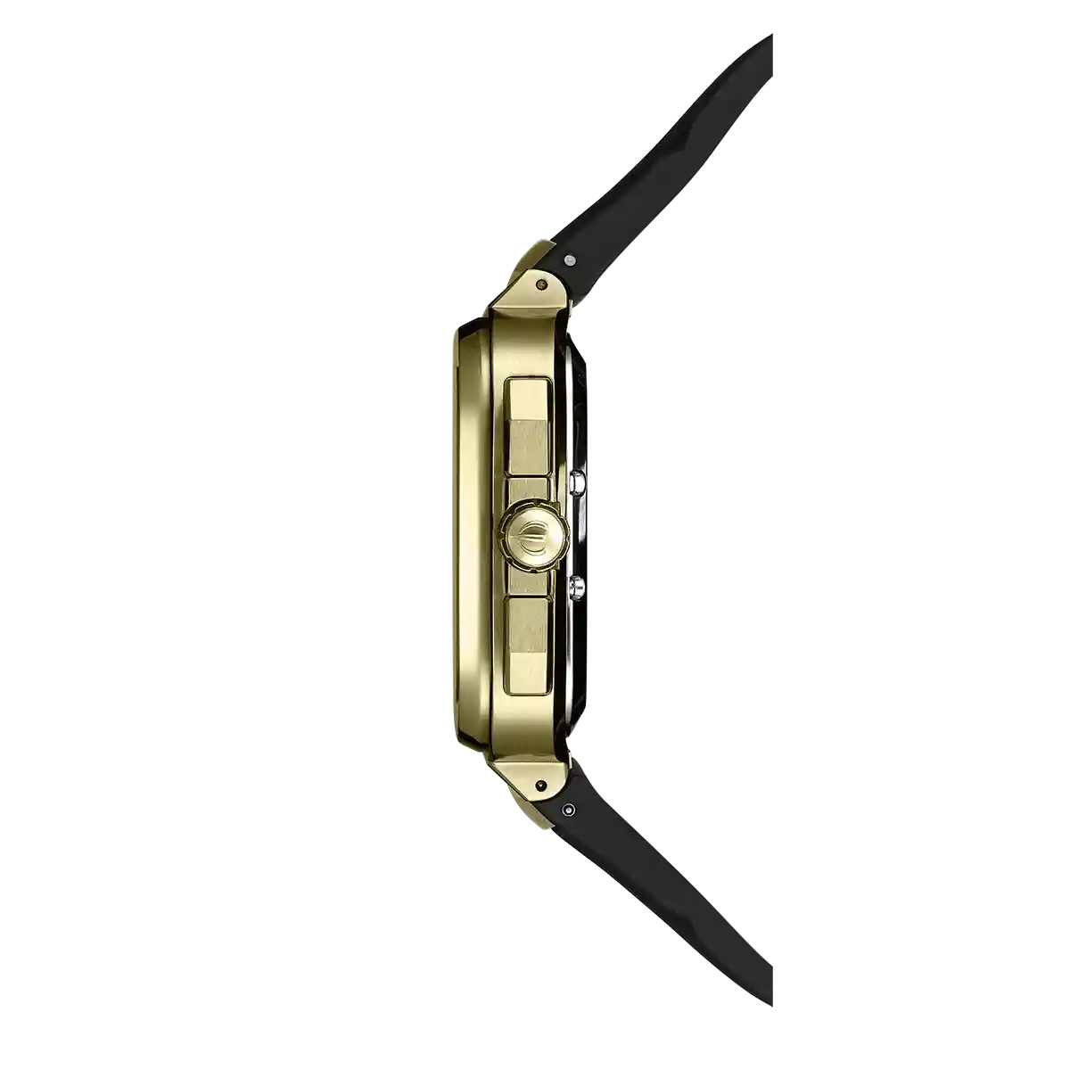 Herbelin Cap Camarat Black Dial Chronograph PVD Gold Strap Watch 35646P1N14CA