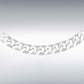 Sterling Silver Flat Square Link Curb Chain 20"
