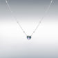 Sterling Silver Paua Shell Heart Beaded Necklace