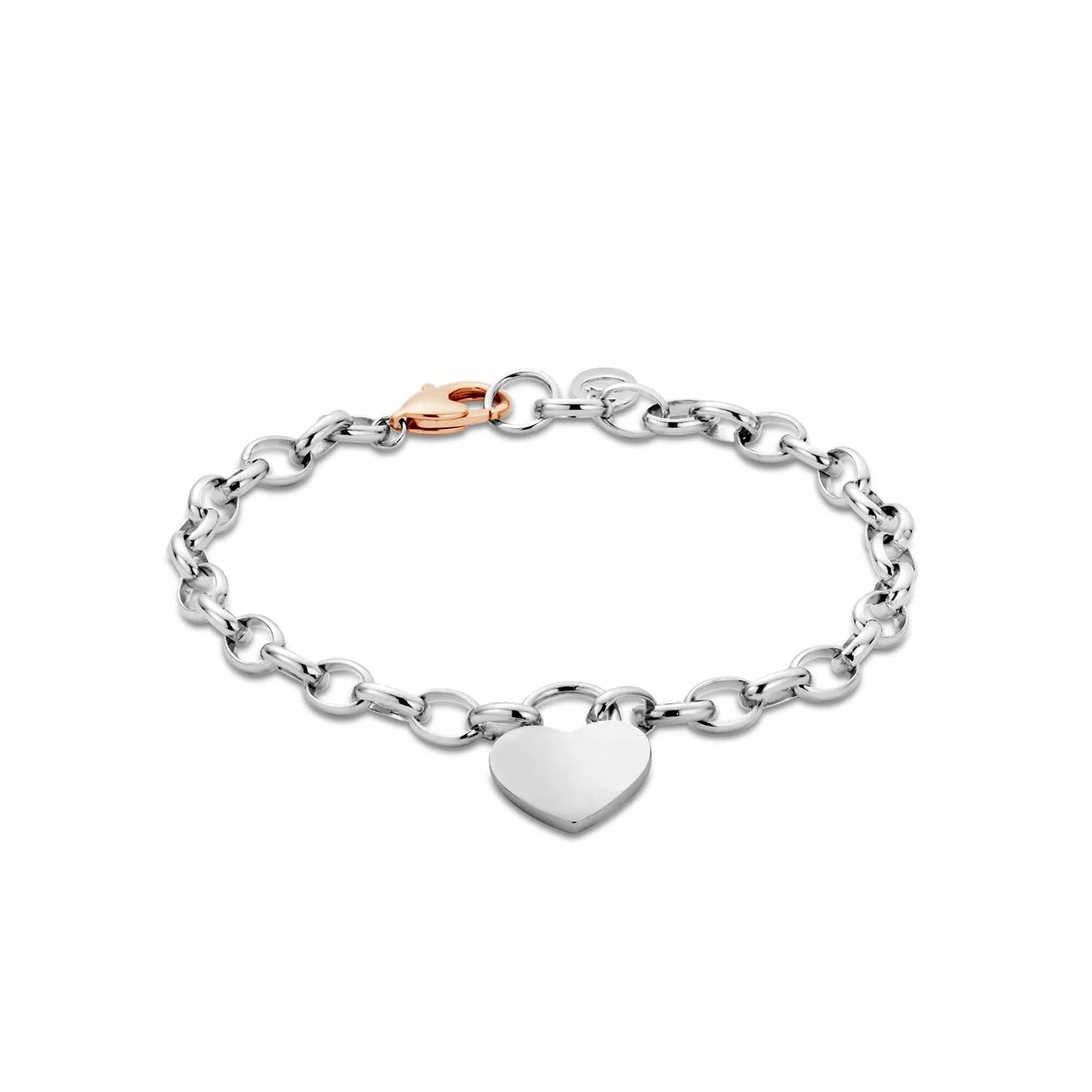 Clogau Sterling Silver Cariad Heart Padlock Bracelet