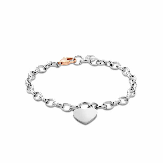 Clogau Sterling Silver Cariad Heart Padlock Bracelet