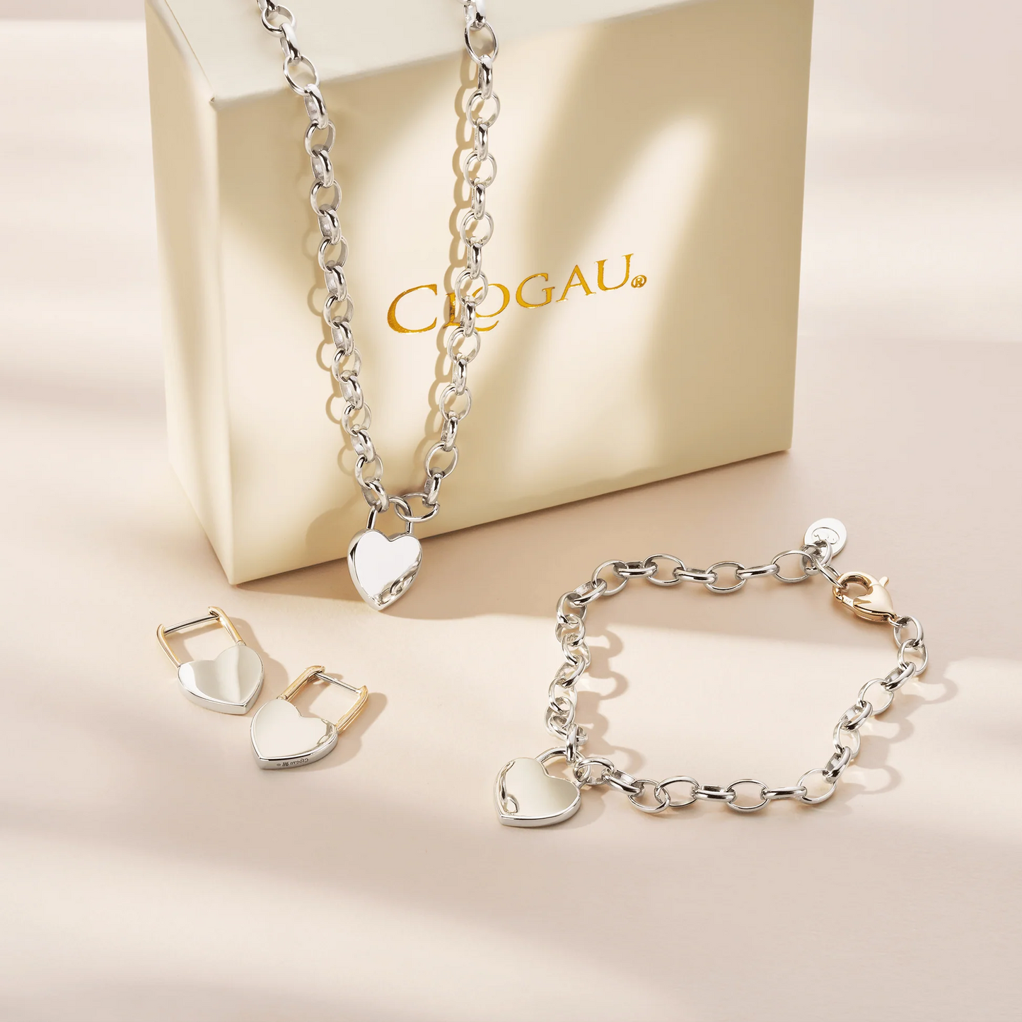 Clogau Cariad® Sterling Silver Padlock Hoop Earrings