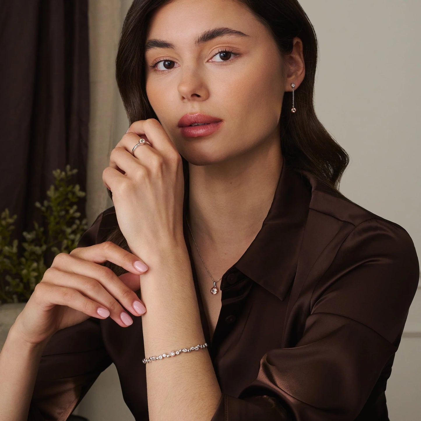 Clogau® Celebration Sterling Silver Bangle with Topaz  3SCEL899