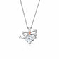 Clogau White Topaz Christmas Bow Necklace 3SCGS0714