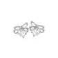 Clogau White Topaz Christmas Bow Stud Earrings 3SCGS0715