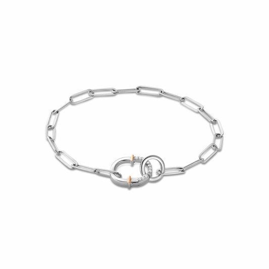 Clogau Connection White Topaz Silver Bracelet 3SCRL0744