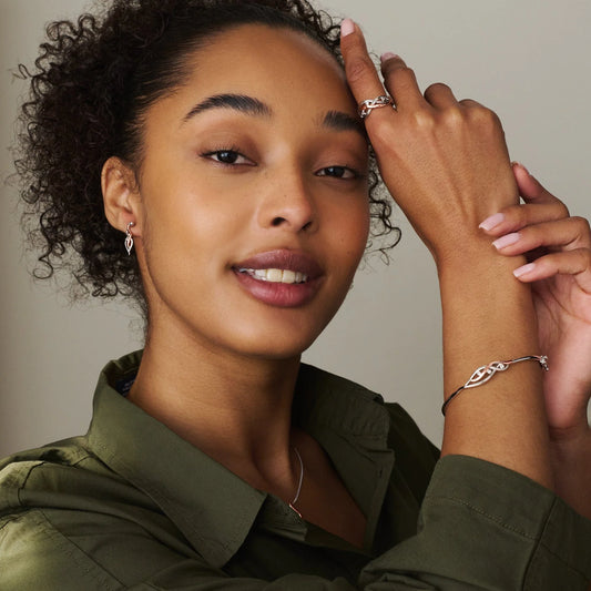 Clogau Nature's Wonder Sterling Silver White Topaz Drop Earrings 3SSWF898