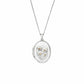 Clogau Nature's Wonder Sterling Silver Forget Me Not Locket Necklace 3SFMN907
