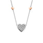 Clogau Forever Yours Sterling Silver Love Heart Necklace with Swarovski® Zirconia Necklace