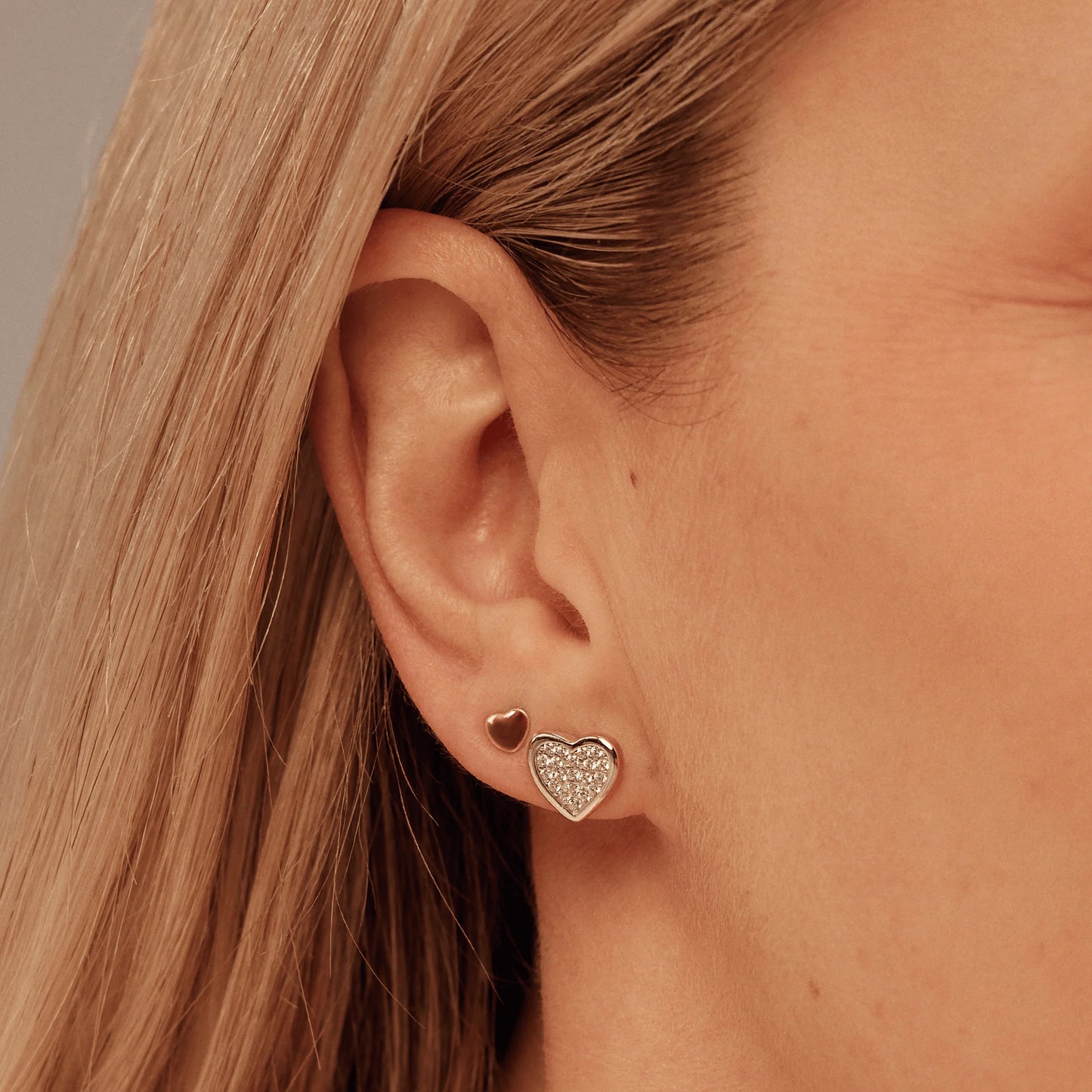 Clogau Forever Yours Sterling Silver Love Heart Earrings with Swarovski® Zirconia