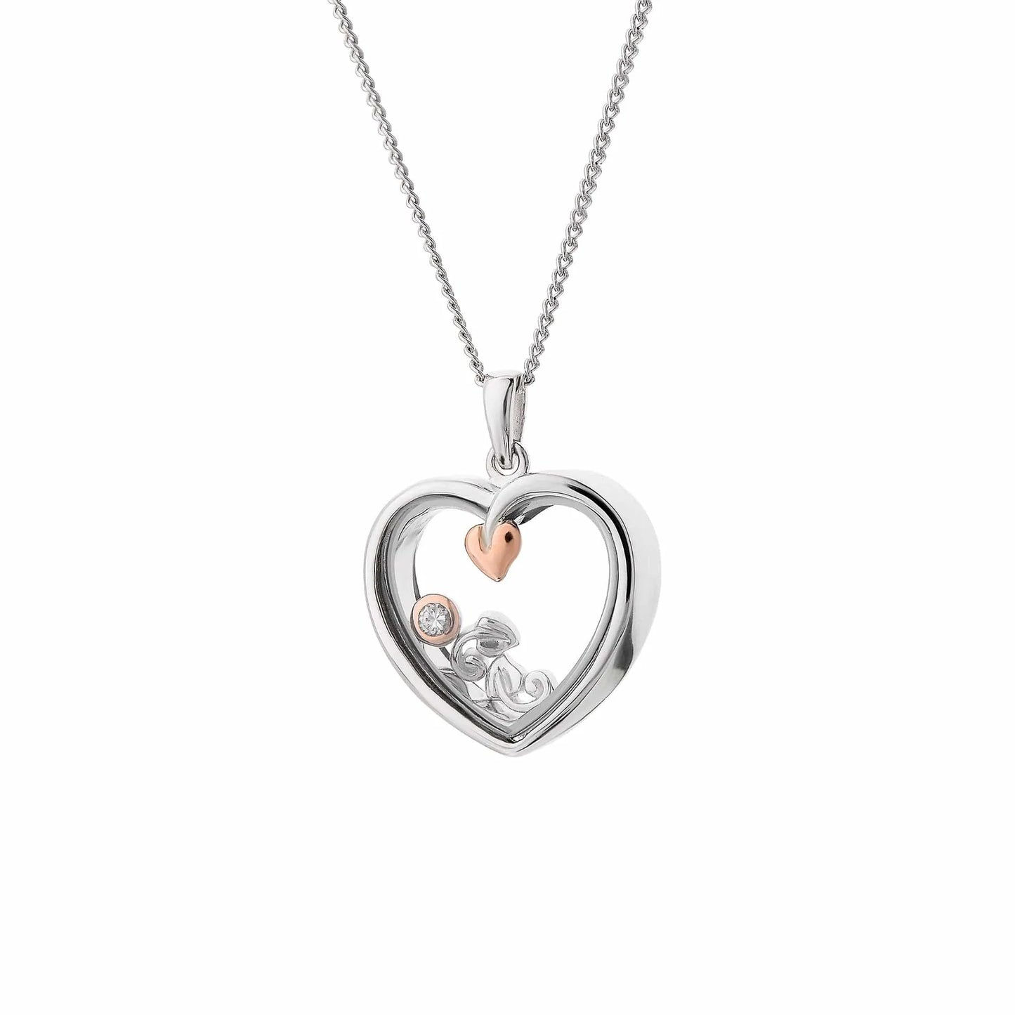 Clogau Tree of Life® Heart Sterling Silver Inner Charm Pendant 3SICLP14