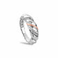 Clogau Sterling Silver Lover's Twist Ring Size N 3SLTW0615