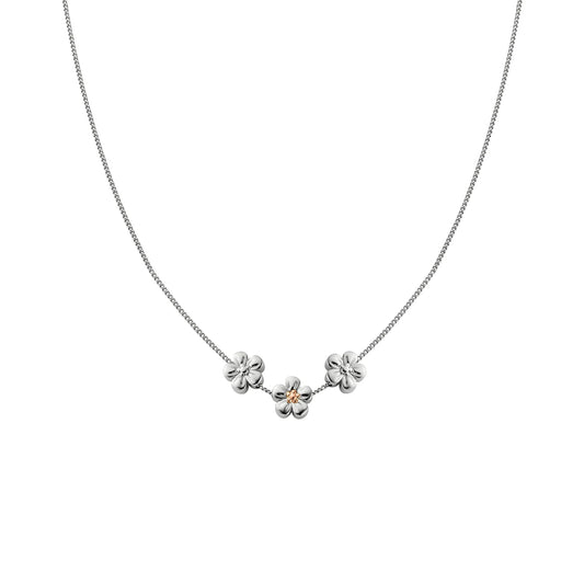 Clogau Nature's Wonder Sterling Silver Forget-Me-Not Adjustable Necklace