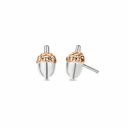 Clogau Sterling Silver Royal Oak Leaf Acorn Stud Earrings 3SOAK902
