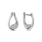 Clogau Past Present Future® Sterling Silver Twist Hoop Earrings with Topaz