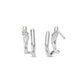 Clogau Past Present Future® Sterling Silver Curve Stud Earrings with Topaz