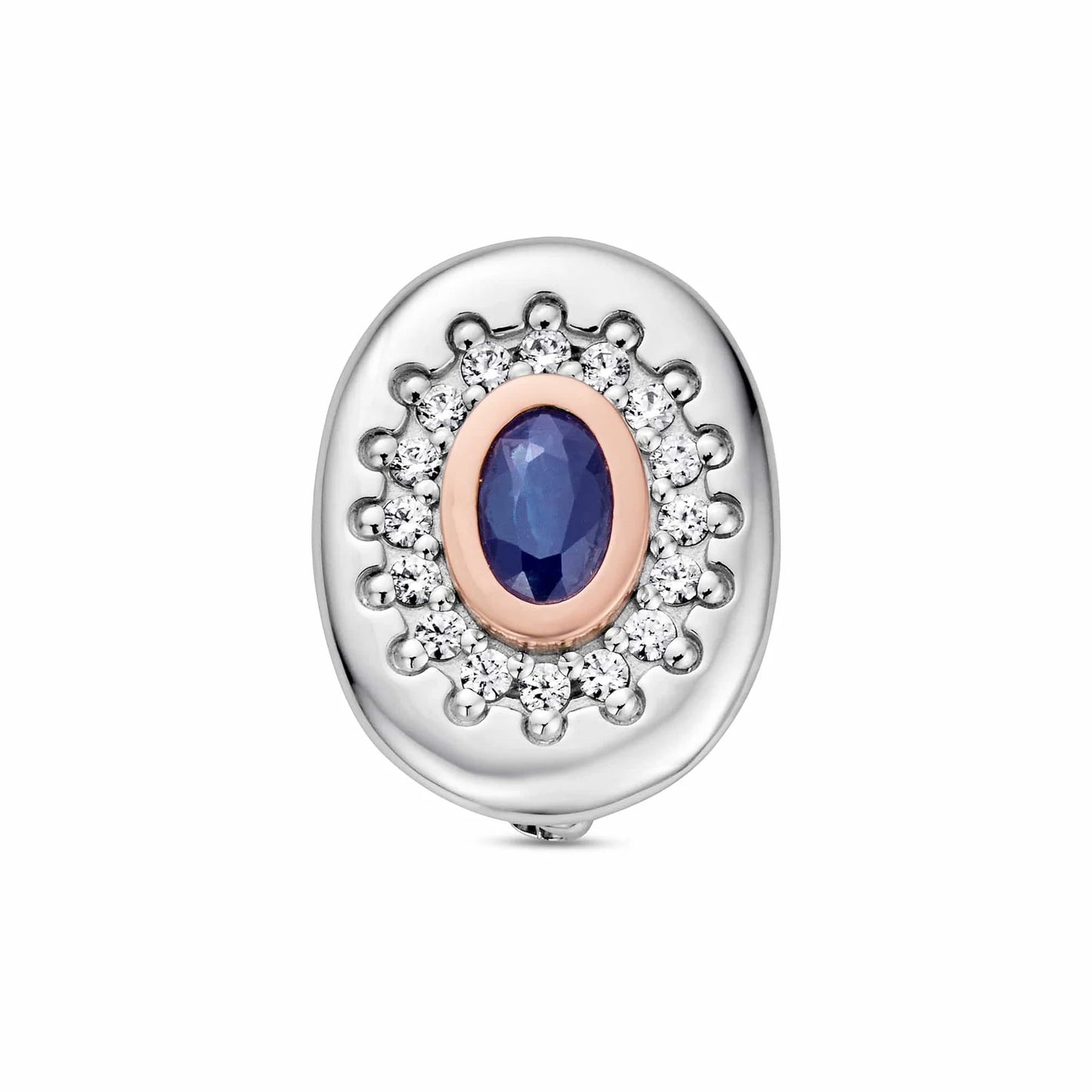 Royal Clogau® Sterling Silver Diana Brooch with Sapphire & Swarovski® Zirconia 3SROY1413