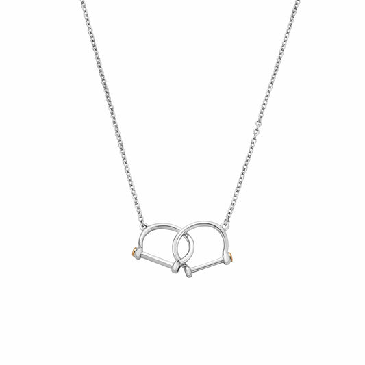 Clogau Sterling Silver Royal Stirrup Necklace 3SROY948