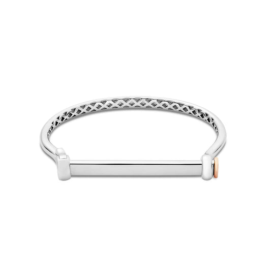 Clogau Sterling Silver Royal Stirrup Bangle 3SROY953