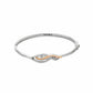 Clogau Natures Wonder Sterling Silver White Topaz Bangle 3SSWF883
