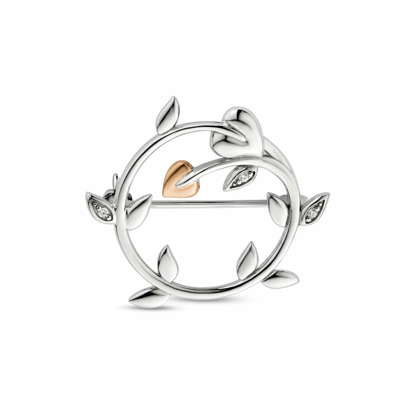 Clogau Tree of Life® Sterling Silver Vine Brooch with Swarovski® Zirconia