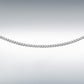 Platinum Curb Chain 18"