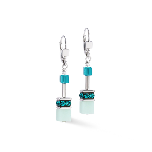 Coeur De Lion Iconic Green and Aqua Drop Earrings