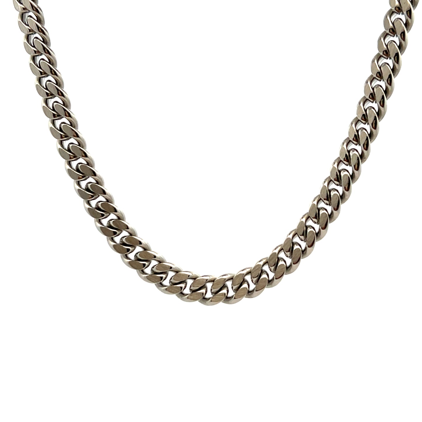 Unique & Co 50cm Stainless Steel 6mm Matt & Polished Link Chain