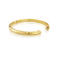 9ct Yellow Gold 5mm Hand Engraved Hollow Bangle