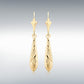 9ct Yellow Gold Hollow Teardrop Earrings with Safety Hook Wires