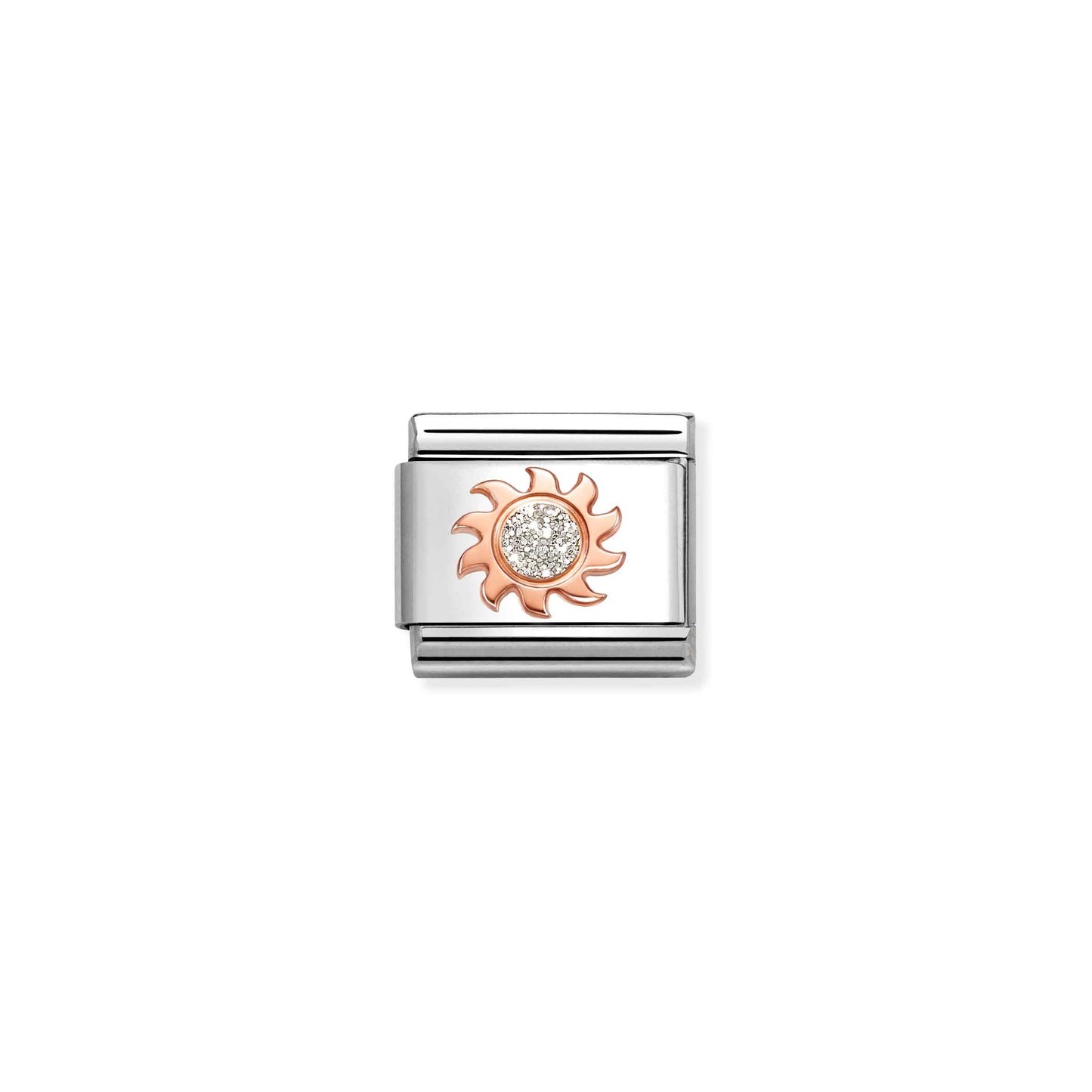 Nomination Classic Rose Gold Glitter Sun Charm 430205/28