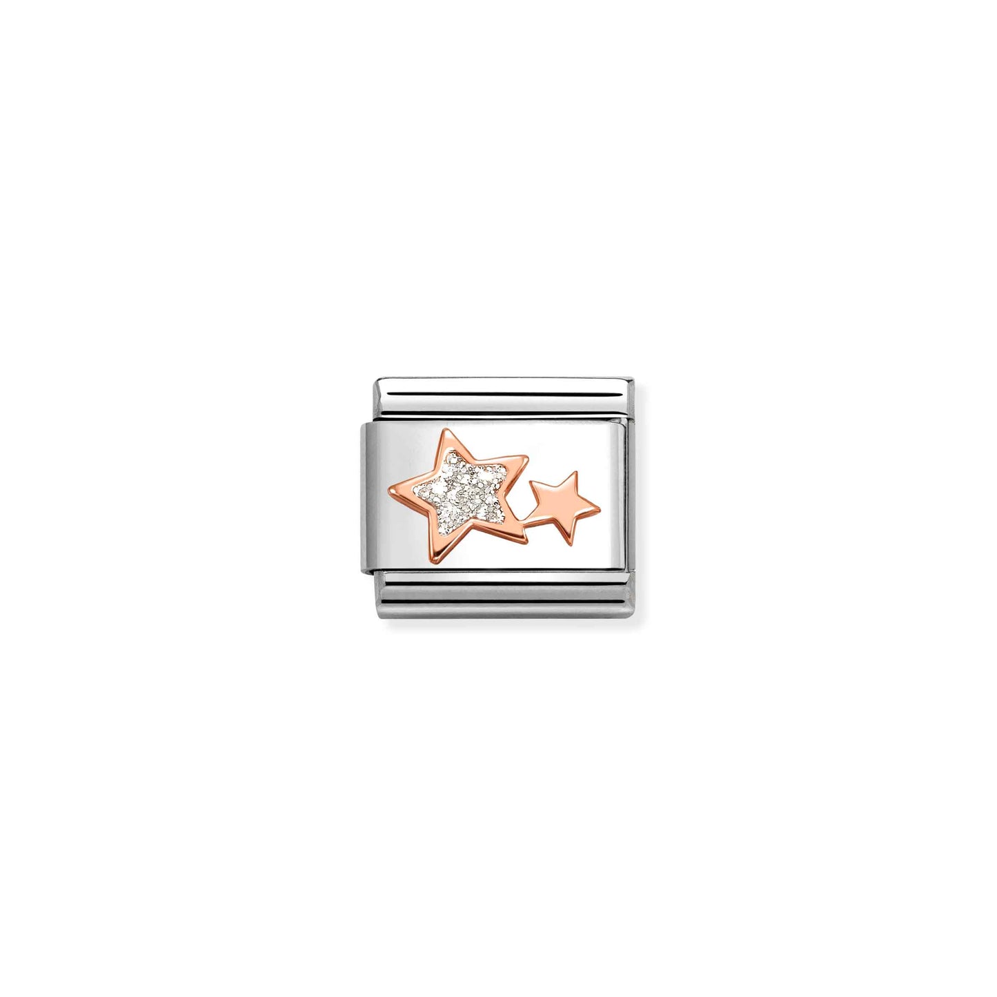 Nomination Classic Rose Gold Glitter Stars Charm 430205/29