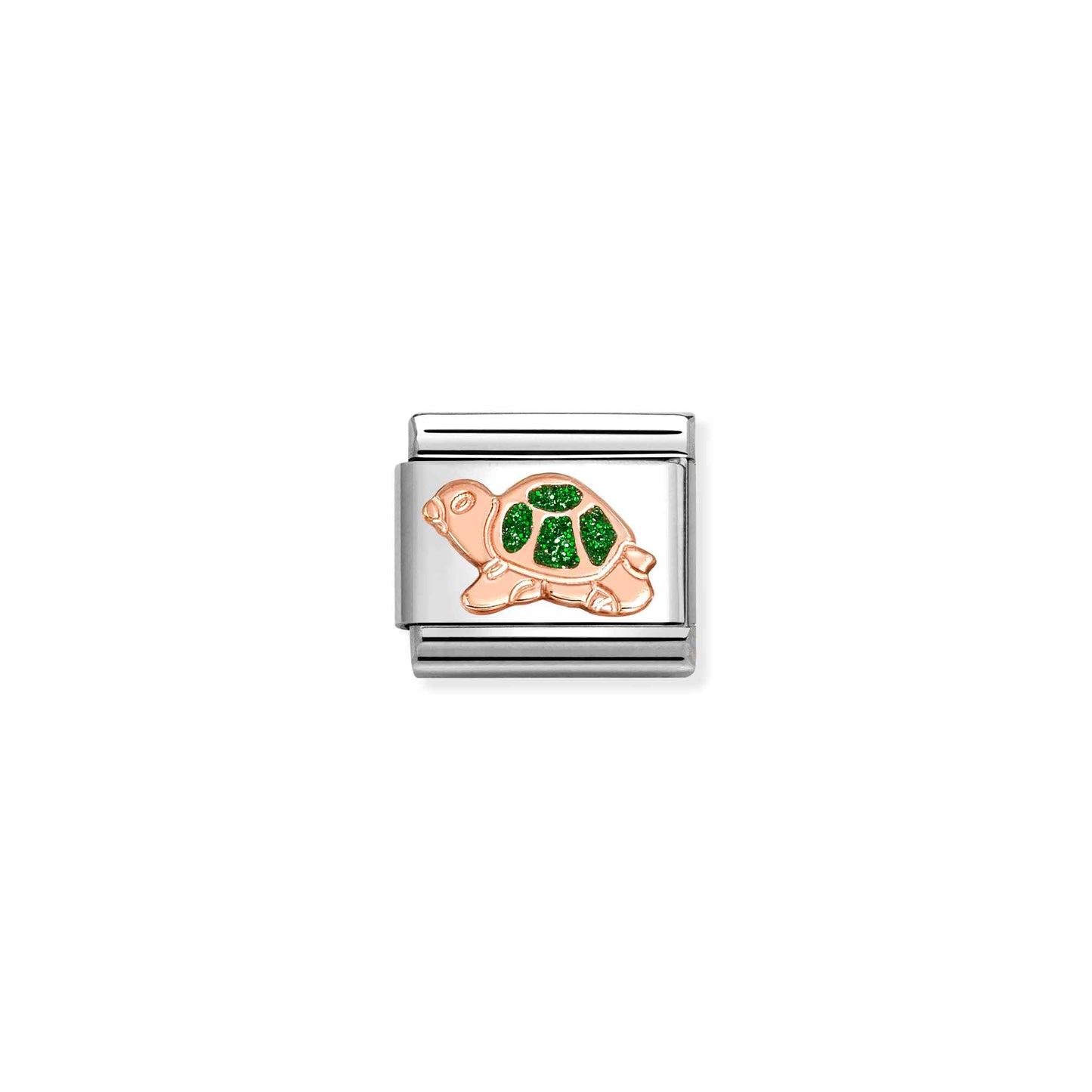 Nomination Classic Rose Gold Green Enamel Tortoise Charm 430205/35
