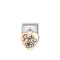 Nomination Composable Rose Sister Dangle Heart Charm 431803/05