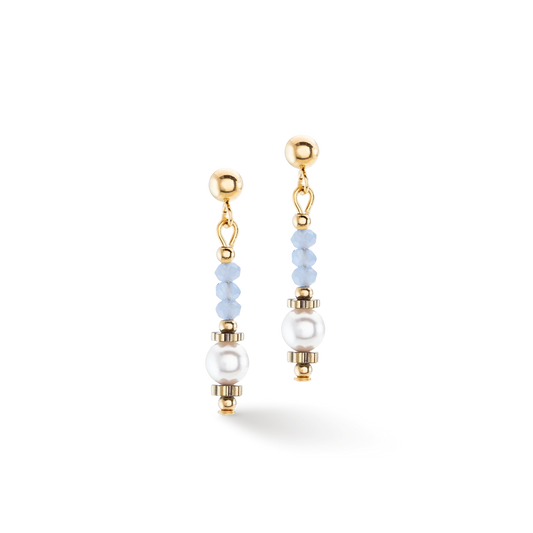 Coeur De Lion Light Blue Little Twinkle Drop Earrings