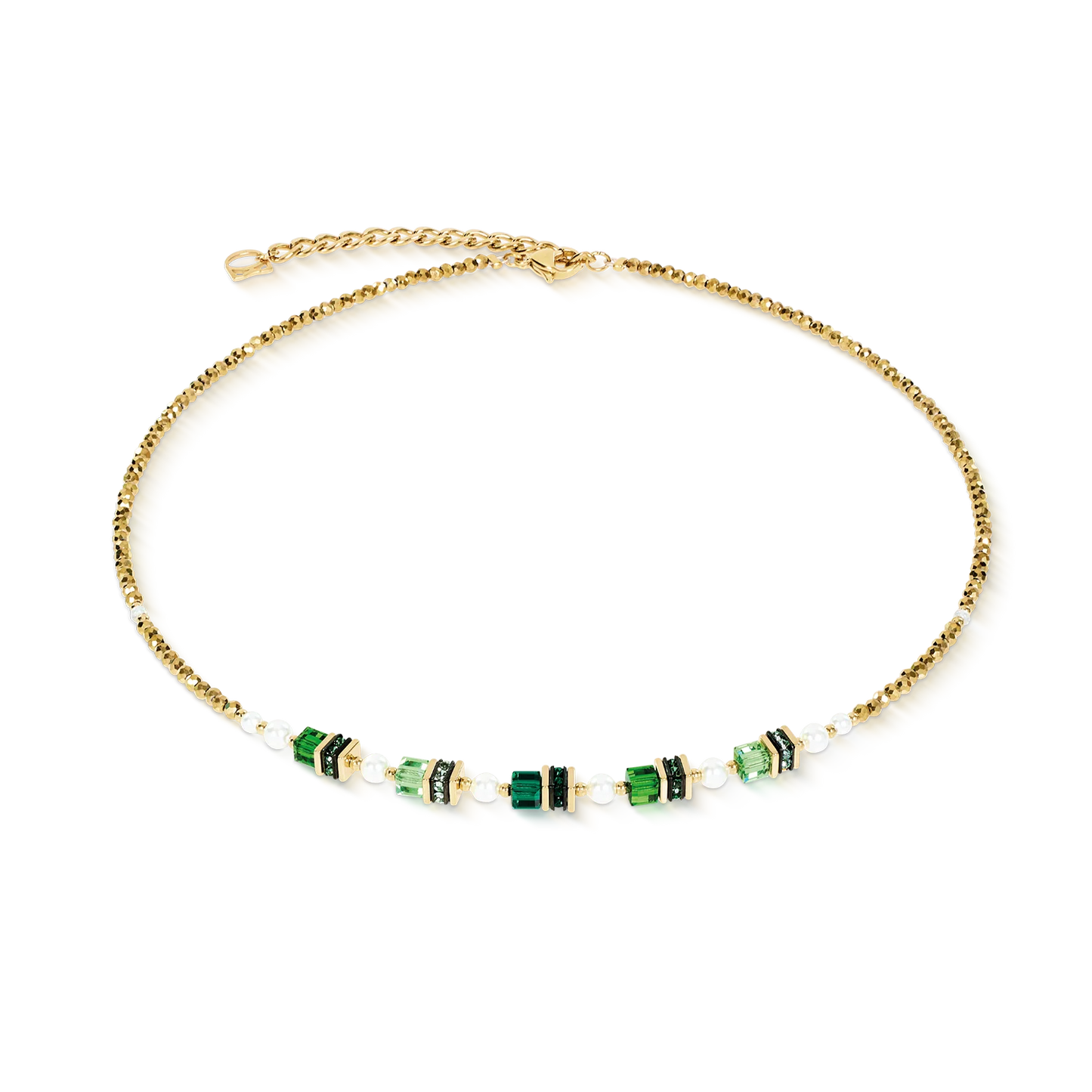 Coeur De Lion Necklace Sparkling Princess Emerald Green