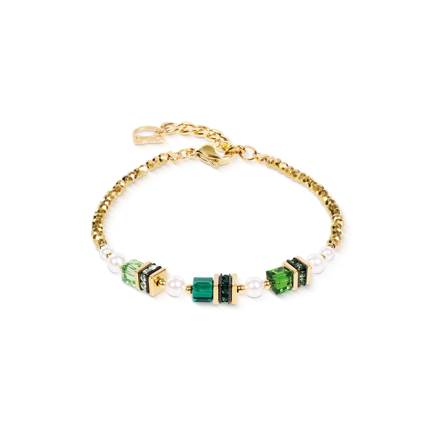 Coeur De Lion Bracelet Sparkling Princess Emerald Green