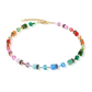 Coeur De Lion Iconic Precious Multi Coloured Rainbow Cube Necklace