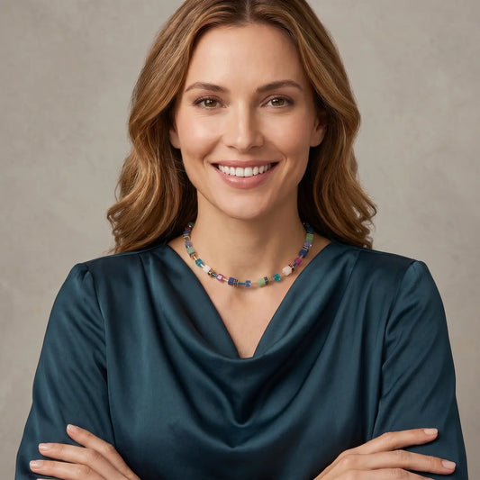 Coeur De Lion GeoCUBE® Iconic Precious Necklace Gem Harmony