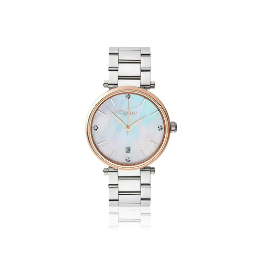 Clogau Ladies Celyn Classic Mother Of Pearl Stainless Steel Watch 4S00006
